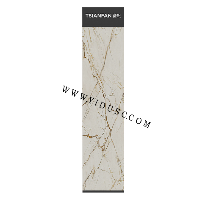 岩板立式落地展示架_瓷砖屏风展架QM003