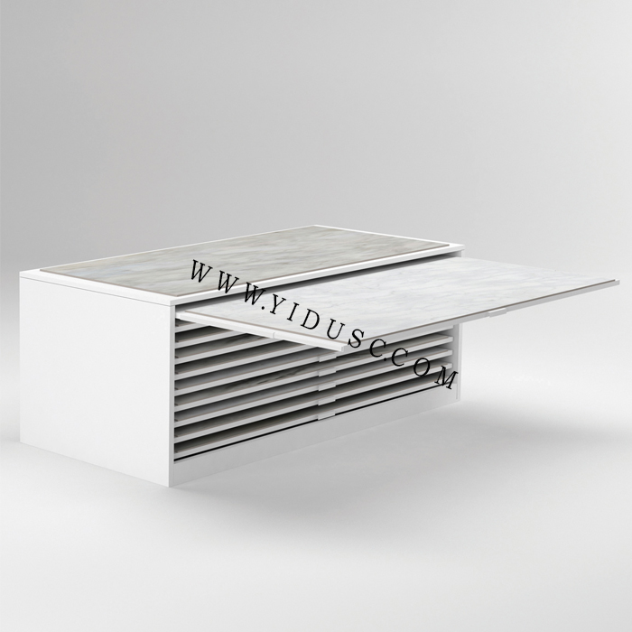 瓷砖岩板抽拉展架_单排抽屉式瓷砖展示架