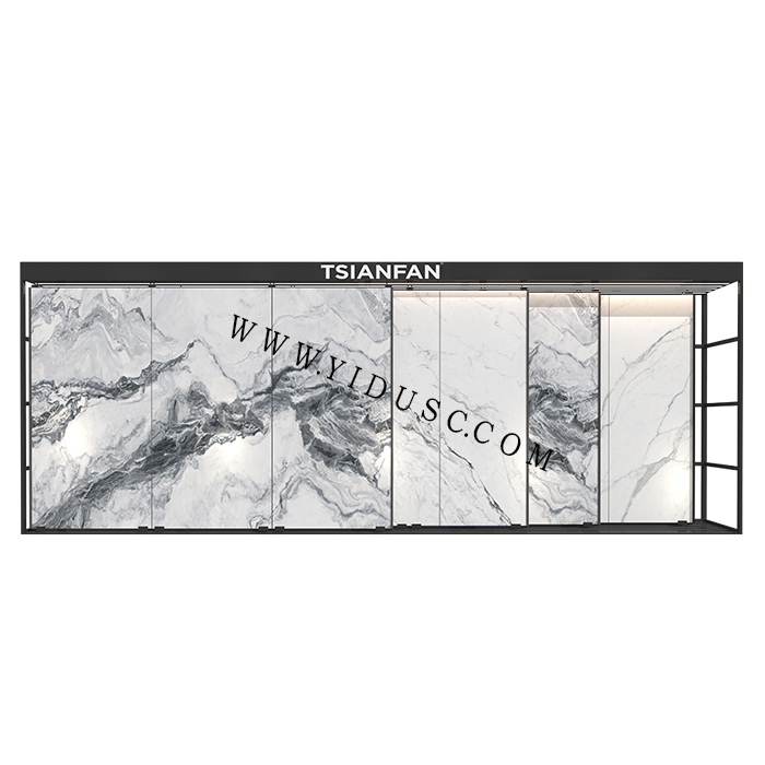 瓷砖展厅推拉展架 岩板推拉展架 大板瓷砖架CT607