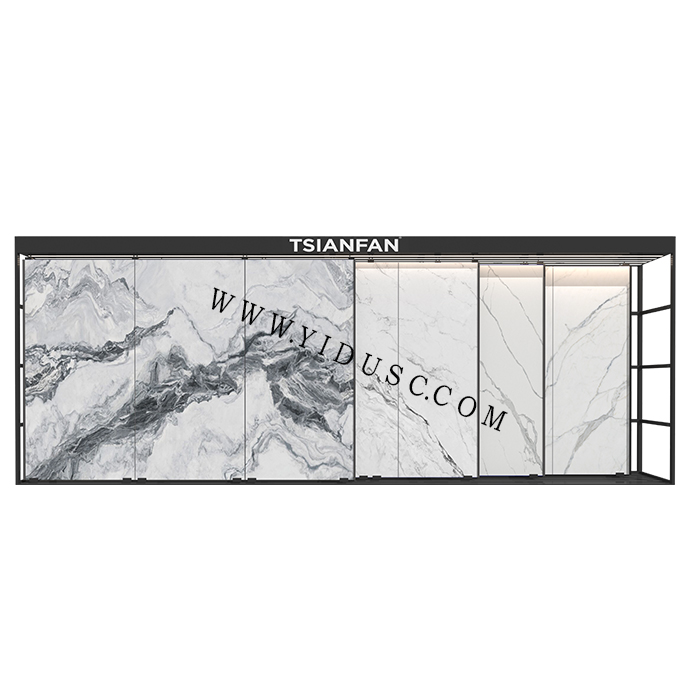 瓷砖展厅推拉展架 岩板推拉展架 大板瓷砖架CT607