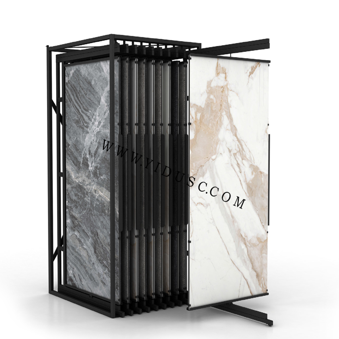 瓷砖推拉翻页展架 大板瓷砖展架 岩板推拉展架